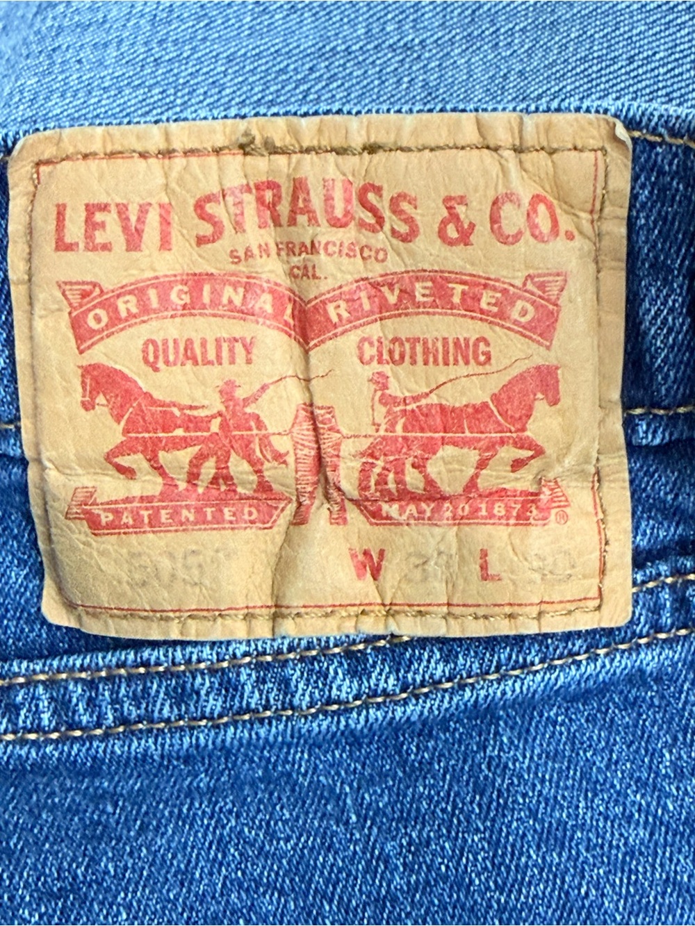 Levi's Men's Straight-Leg Jeans in Classic Blue - Picture 6 of 6
